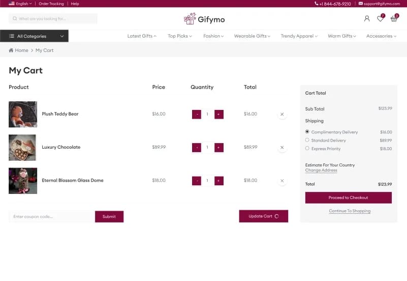 Gifymo — Gift Shop eCommerce Figma Template gallery image 12