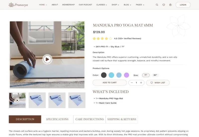 Yoga — Statamic Starter Kit gallery image 13
