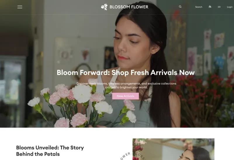Blossom — Flower Shop eCommerce Figma Template gallery image 2