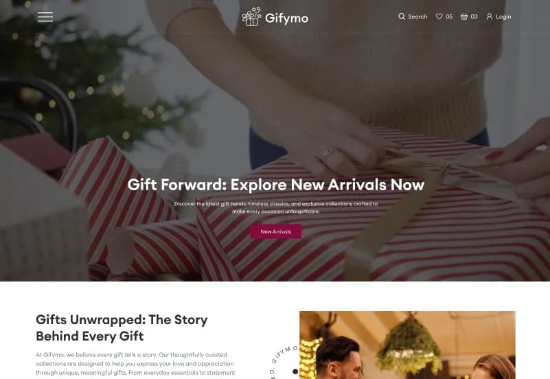 Gifymo — Gift Shop eCommerce Figma Template gallery image 2