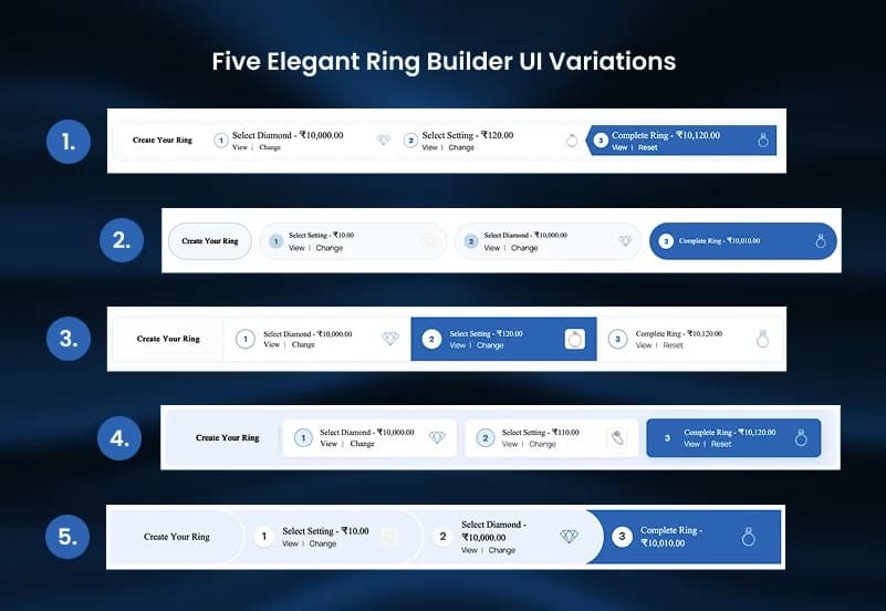WooCommerce Ring Builder Plugin — Diamond & Gemstone Search, Custom Engagement Ring Builder & Jewelry Configurator gallery image 3