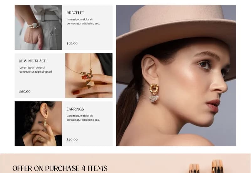 Starry Heavens — Jewelry eCommerce Figma Template gallery image 5