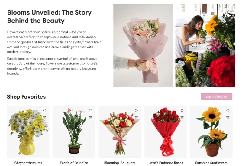 Blossom — Flower Shop eCommerce Figma Template gallery image 5