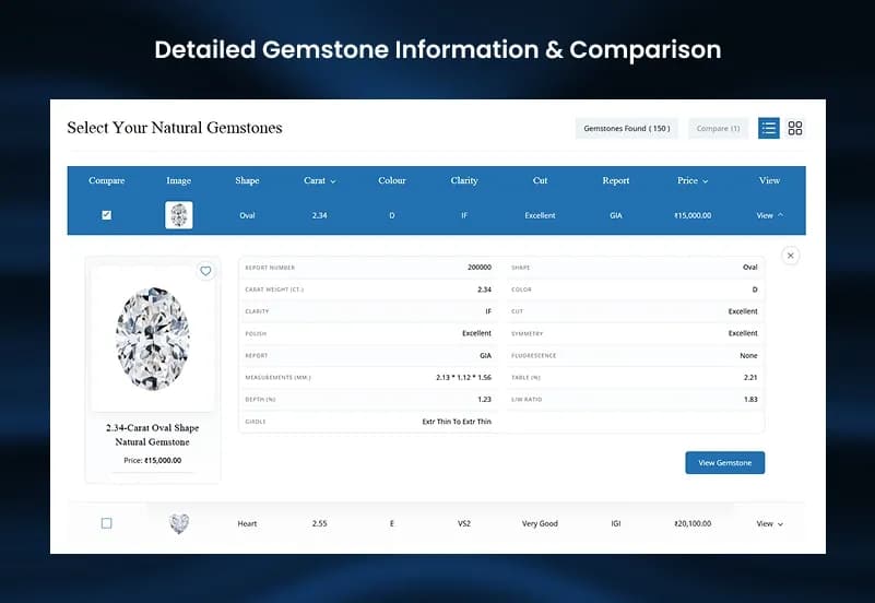 WooCommerce Ring Builder Plugin — Diamond & Gemstone Search, Custom Engagement Ring Builder & Jewelry Configurator gallery image 6