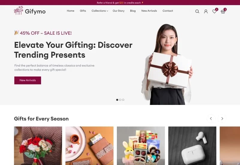 Gifymo — Gift Shop eCommerce Figma Template gallery image 5