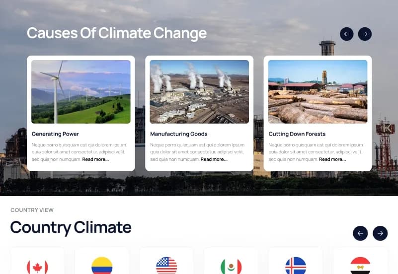 Weathex — Weather Website Figma Template gallery image 6