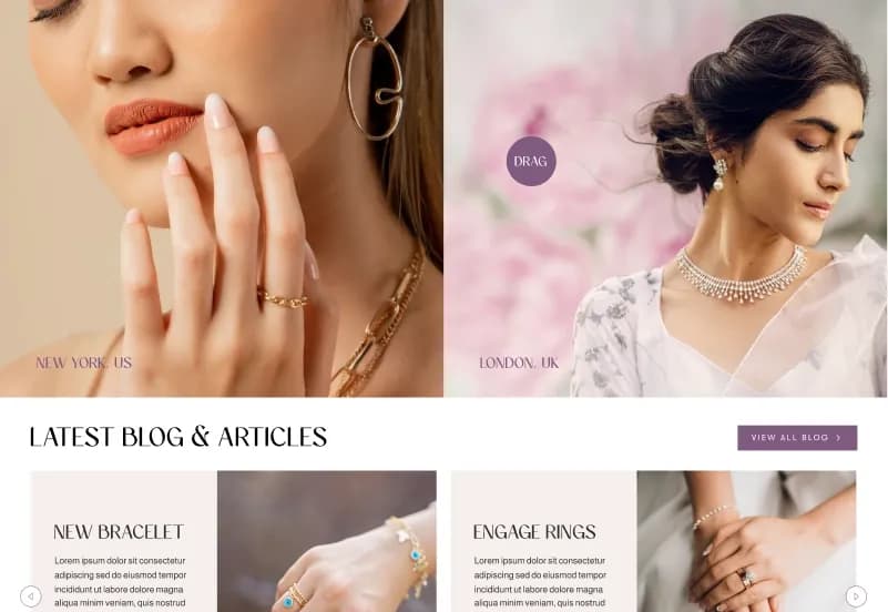 Starry Heavens — Jewelry eCommerce Figma Template gallery image 6