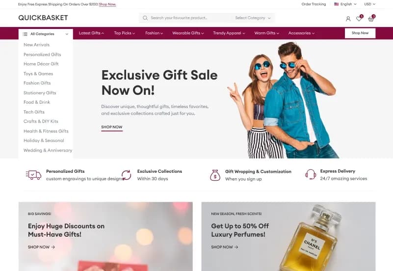 Gifymo — Gift Shop eCommerce Figma Template gallery image 7