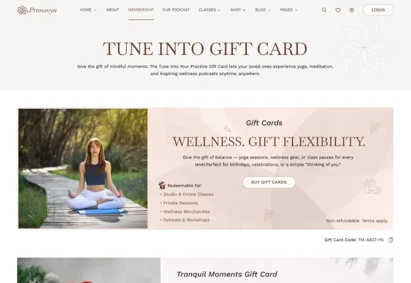 Yoga — Statamic Starter Kit gallery image 7