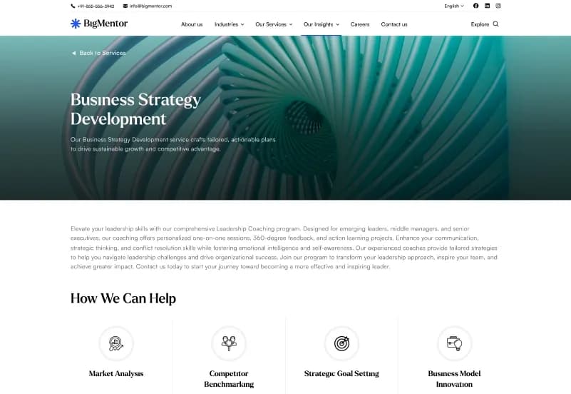Bigmentor — Business & CMS Admin Dashboard Next.js Website Template gallery image 8