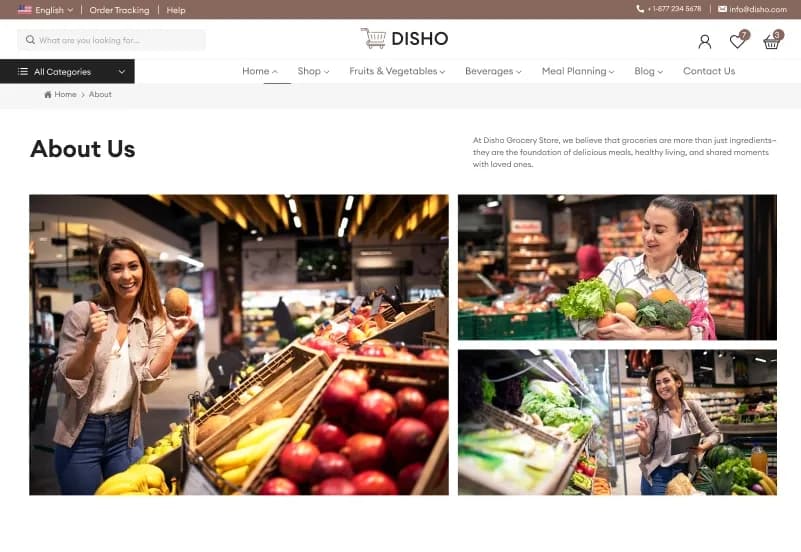 Disho — Food & Grocery eCommerce Figma Template gallery image 8