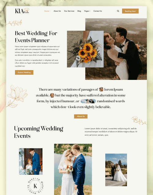 KiaWeds — Wedding Planner Figma Template