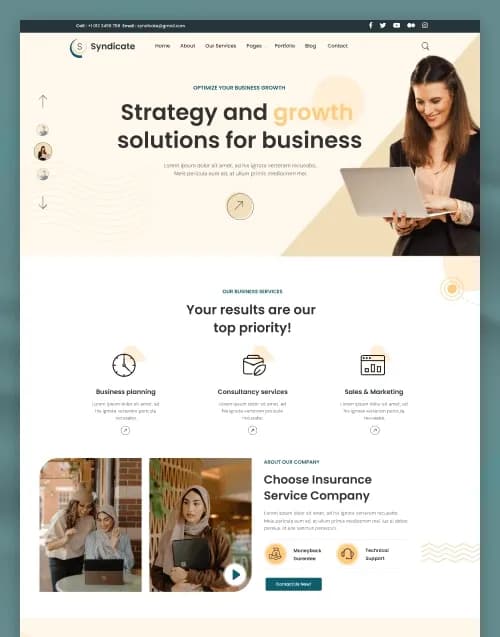 Syndicate — Business & Corporate OctoberCMS Theme