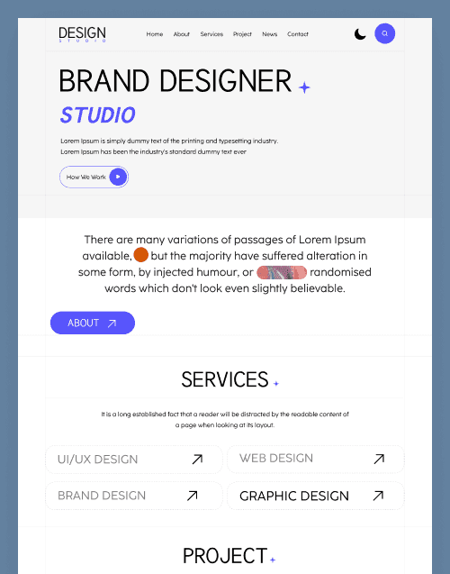 Design Studio — Design Agency Website Figma Template
