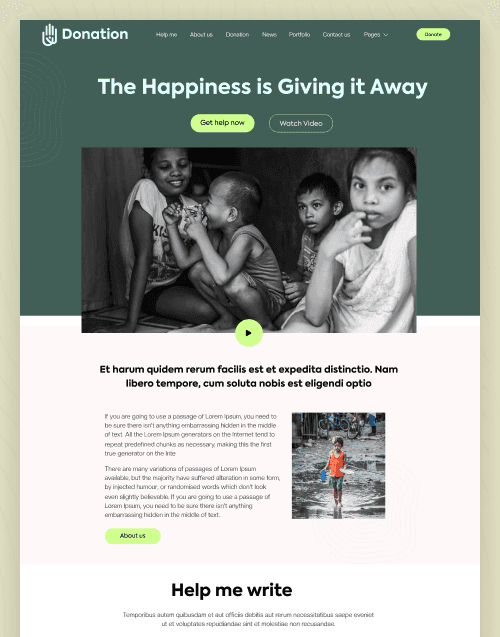 Donation — Charity & Fundraising Figma Website Template
