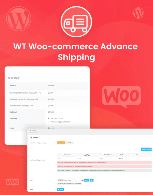 WooCommerce Advanced Shipping - Premium website template by WebbyCrown Solutions