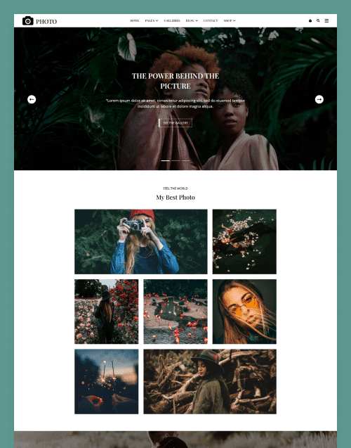 VizShoot - Premium website template by WebbyCrown Solutions