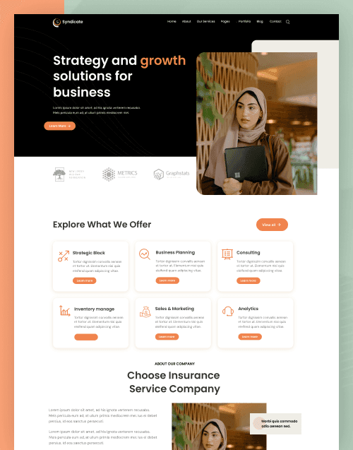 Syndicate — Business Advisory & Consulting Next.js Website Template