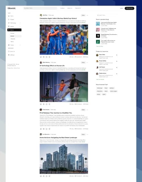 Glowist — Blog & Magazine Statamic Starter Kit