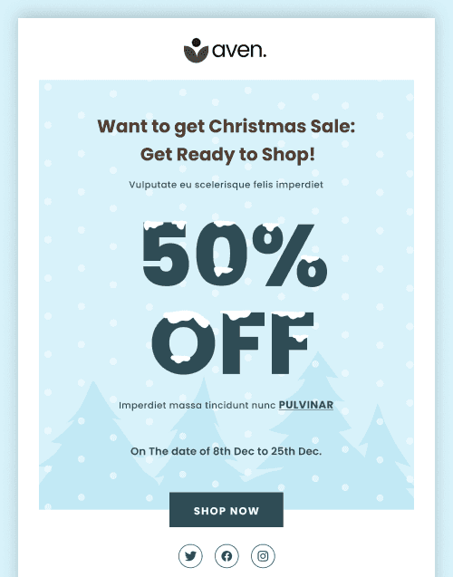 Christmas HTML Email Template
