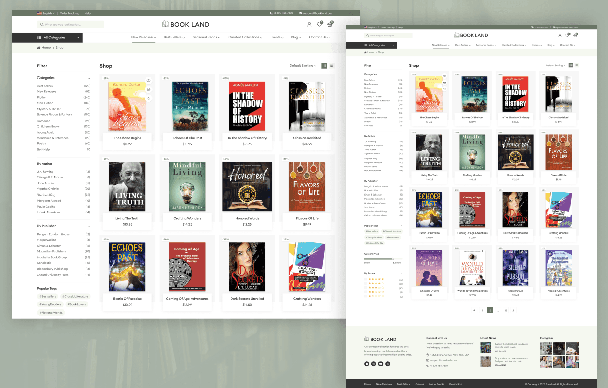 educational bookstore Figma UI kit