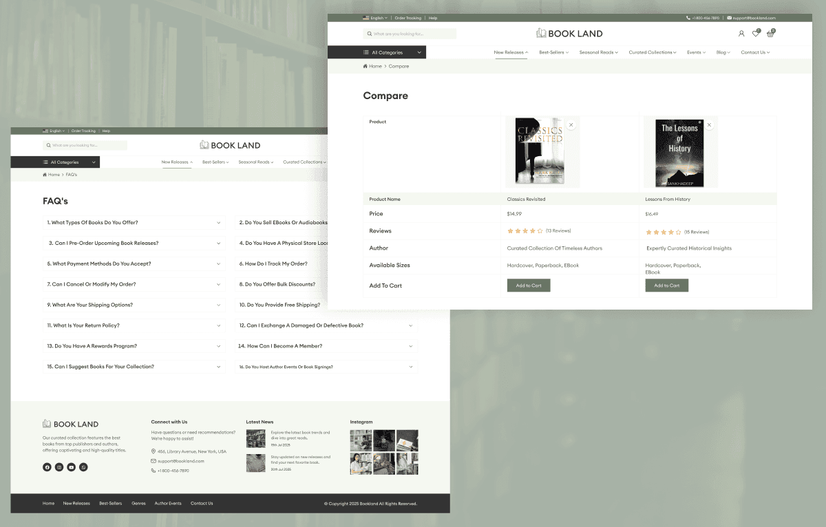 bookstore ecommerce app Figma UI kit