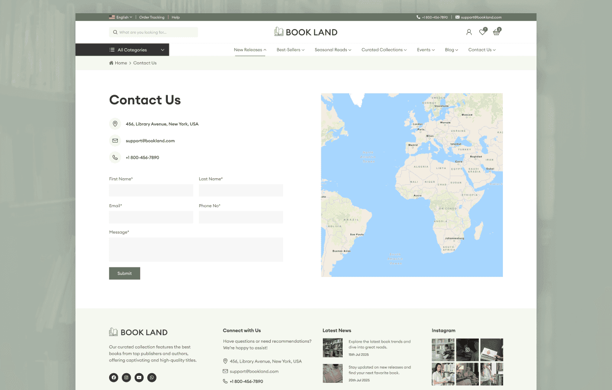 Figma template for ebook & digital bookstore