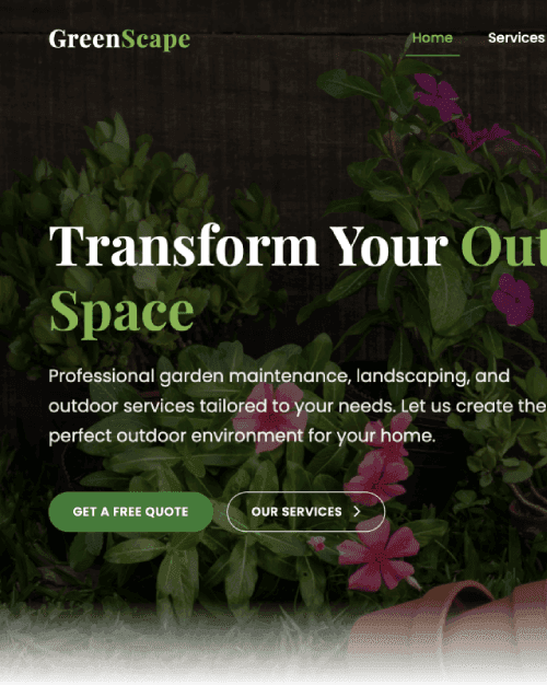 Garden Maintenance - Premium website template by K29 Solutions
