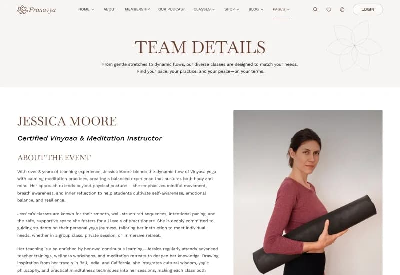 Yoga — Wellness & Yoga Studio October CMS Theme gallery image 10