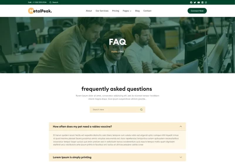 MetalPeak — Industrial & Manufacturing HTML Website Template gallery image 10