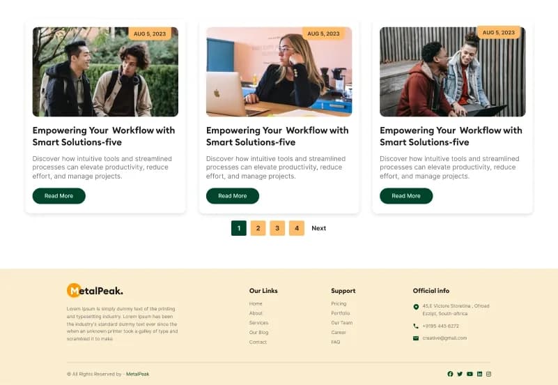 Metalpeak — Business & Corporate Statamic Starter Kit gallery image 10