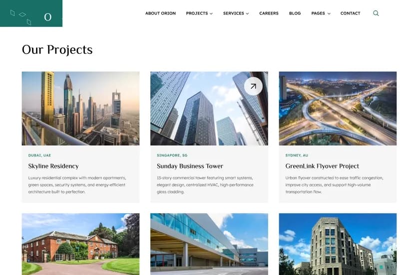 Orion Construction — October CMS Construction & Corporate Theme gallery image 11