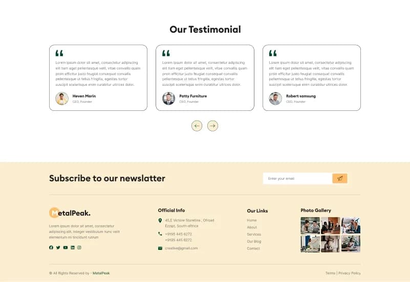 Metalpeak — Business & Corporate Statamic Starter Kit gallery image 11