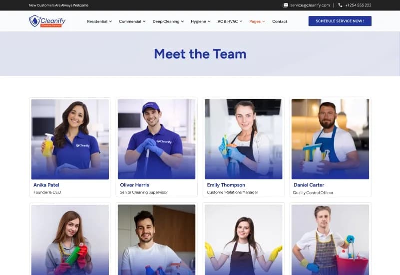 Cleanify — Cleaning Service Figma Template gallery image 12