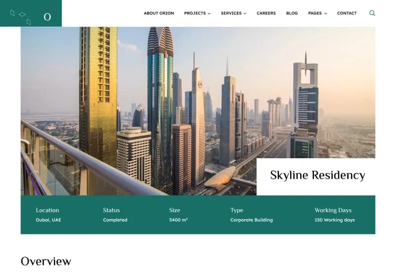 Orion Construction — October CMS Construction & Corporate Theme gallery image 12
