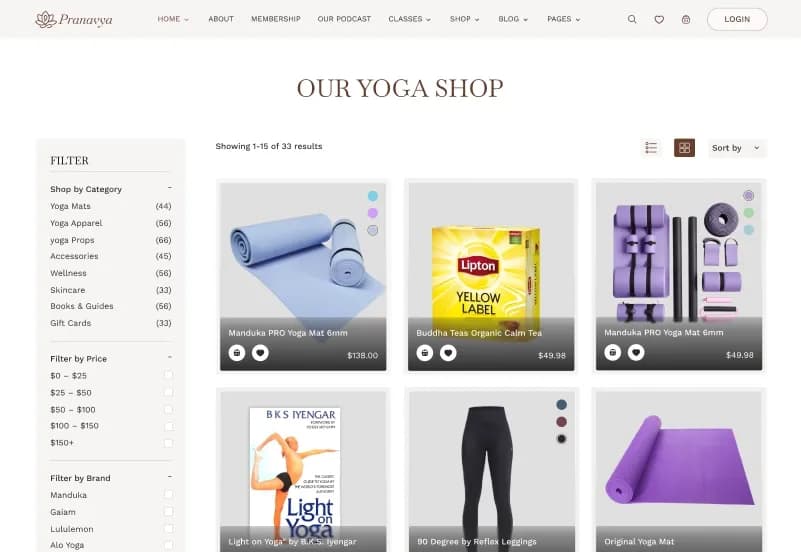 Pranavya Yoga — Next.js JSON Yoga Studio Website Template gallery image 12