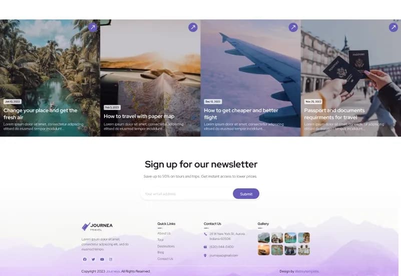 Journea – Dynamic Travel CMS Website Template gallery image 12