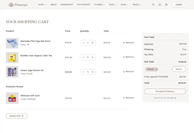 Yoga — Wellness & Yoga Studio October CMS Theme gallery image 14