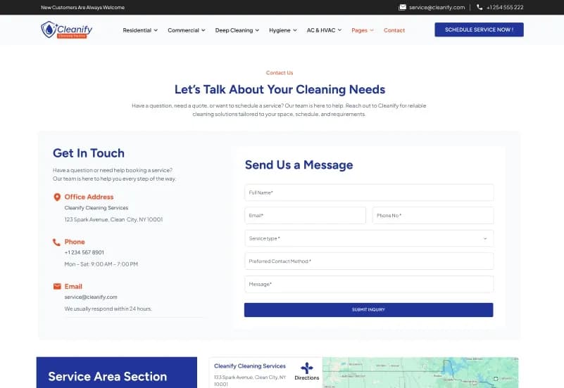 Cleanify — Cleaning Service Figma Template gallery image 14