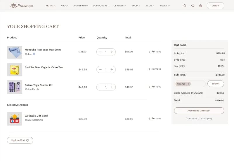Yoga HTML Website Template gallery image 14
