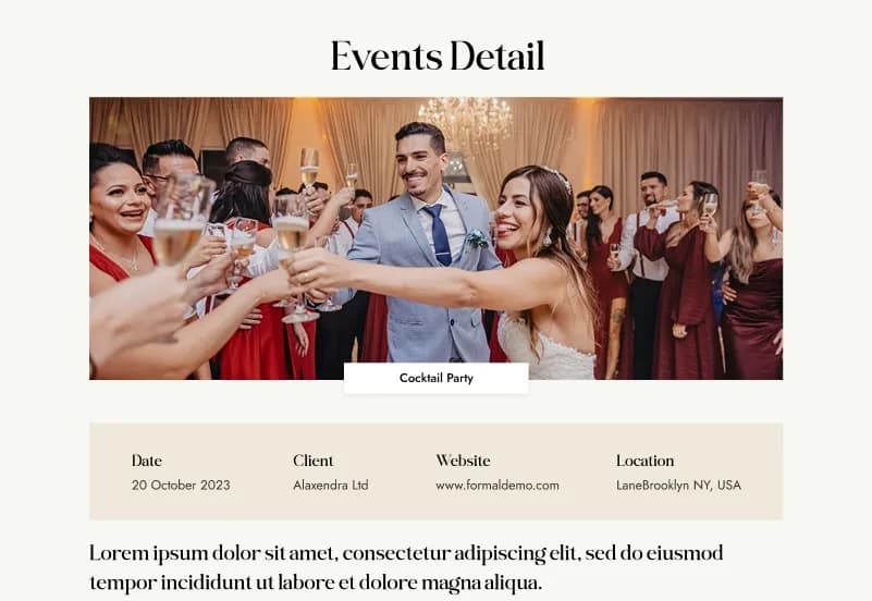 KiaWeds — Wedding Planner & Event Management Statamic Starter Kit gallery image 14