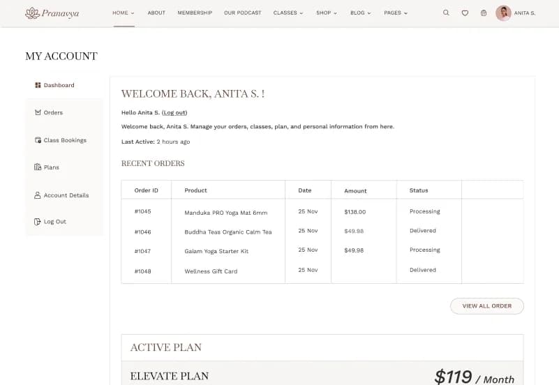 Yoga HTML Website Template gallery image 15