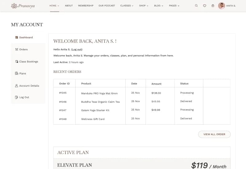 Yoga — Wellness & Yoga Studio October CMS Theme gallery image 15