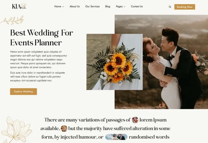 KiaWeds — Wedding Planner & Event Management Statamic Starter Kit gallery image 1