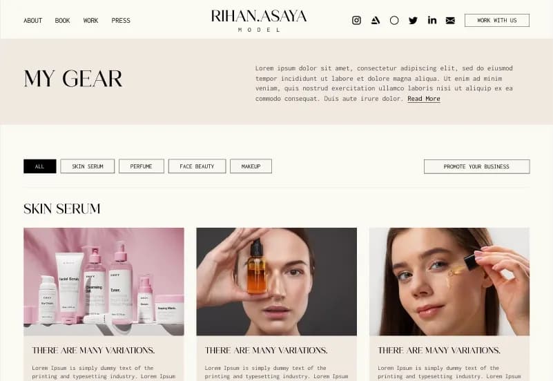 Rihan Model — OctoberCMS Theme gallery image 2