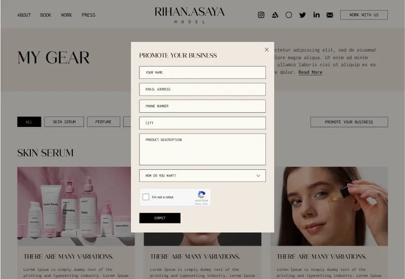 Rihan Model — OctoberCMS Theme gallery image 3