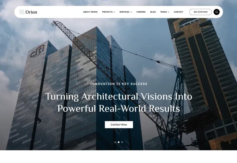 Orion Construction — October CMS Construction & Corporate Theme gallery image 3