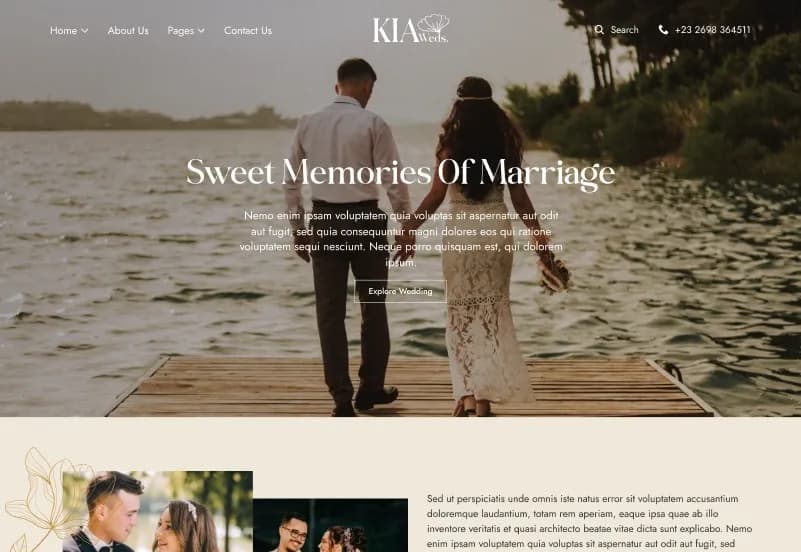 KiaWeds — Craft CMS Wedding Starter Kit gallery image 3
