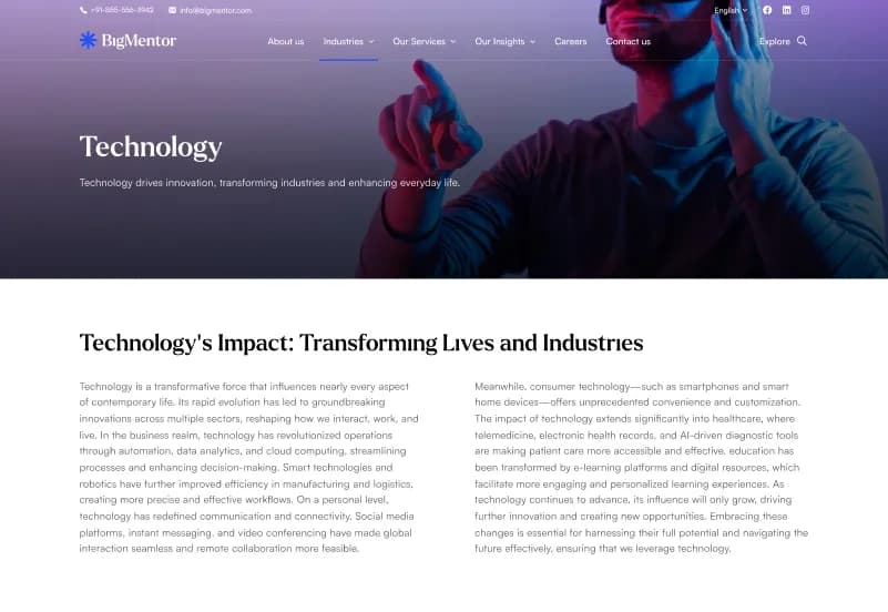 BigMentor — Business & Consulting OctoberCMS Theme gallery image 4
