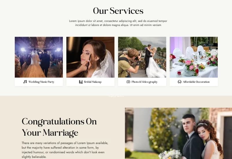 KiaWeds — Craft CMS Wedding Starter Kit gallery image 5